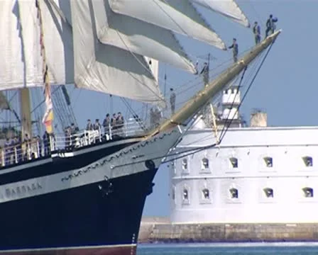 Sailing ship Stock Footage 8916552