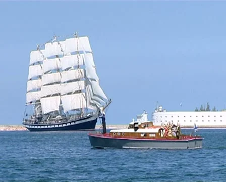 Sailing ship Stock Footage 10571200