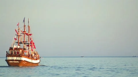 Sailing ship Video stock 51661849