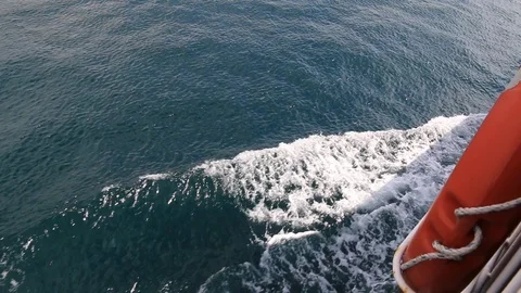 Sailing by ship Stock Footage 89666504