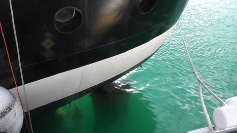 Sailing Ship Hull Stock Footage 75930702