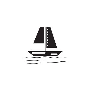 Sailing ship icon. Elements of beach holidays icon. Premium quality graphic 스톡 일러스트