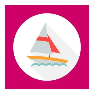 Sailing ship icon Stock Illustration