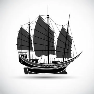 Sailing ship Stock Illustration
