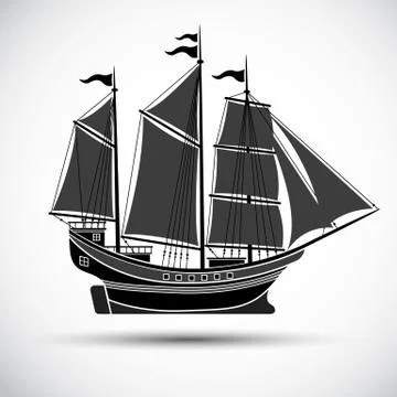 Sailing ship Stock Illustration
