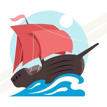 Sailing-ship Stock Illustration