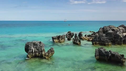 Sailing ship in the ocean Stock Footage 210459966