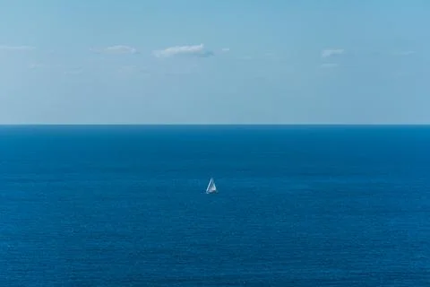 Sailing ship at sea Stock Photos