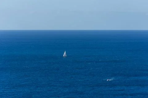 Sailing ship at sea Stock Photos