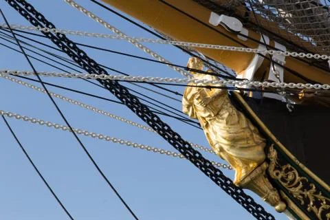 Sailing ship in Venice Stock Photos