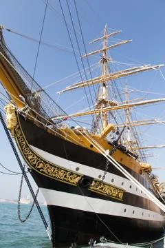 Sailing ship in Venice Stock Photos