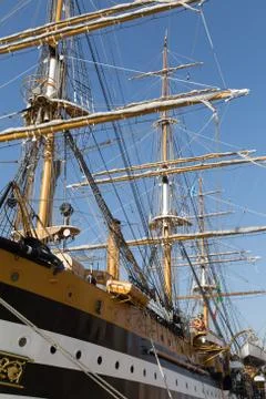 Sailing ship in Venice Stock Photos
