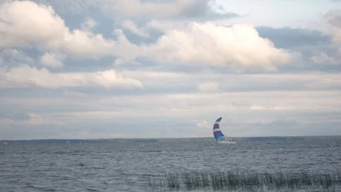 Sailing ship windy day 動画素材 93633960