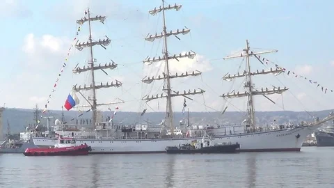 Sailing ships regatta, Varna Stock Footage 71674853