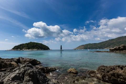 Sailing Solo 스톡 사진