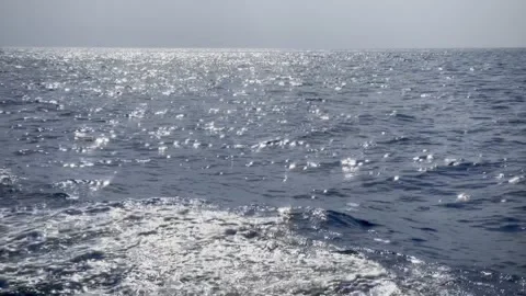Sailing on the sparkling sea Stock Footage 312160279