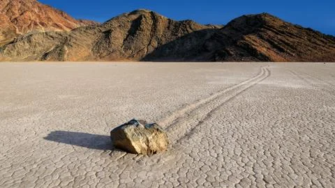 Sailing stone on the Racetrack Foto stock