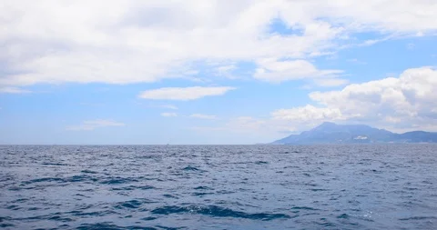 Sailing in the Strait of Gibraltar Stock Footage 91061623