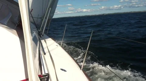 Sailing in the summer Video stock 68377601