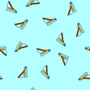 Sailing summer spend time isometric icon seamless pattern Illustrazione stock