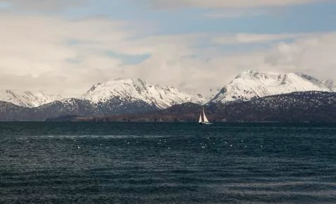 Sailing on Sunday Foto stock