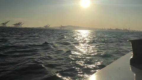 Sailing at Sunset Stock Footage
