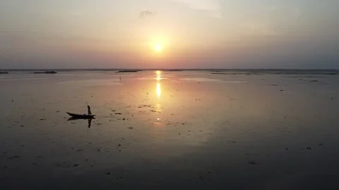 Sailing into the sunset . Stock Footage 314389933