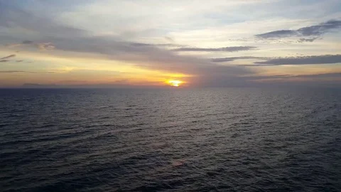 Sailing in the sunset in the mediterranean Stock Footage 86488726