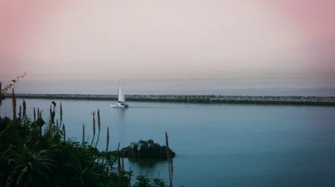 Sailing off into the sunset one more time Stock Footage 54566528