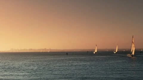 Sailing Sunset - Timelapse Stock Footage 11518868