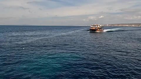 Sailing to Tabarca Island in Spain Stock Footage 310677483