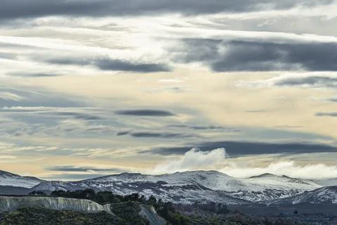 Sailing through the Beagle Channel, at the southern tip of South America Stock Photos
