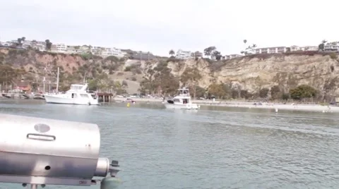 Sailing through Dana Point Boat Harbor #6 Stock Footage 50414281