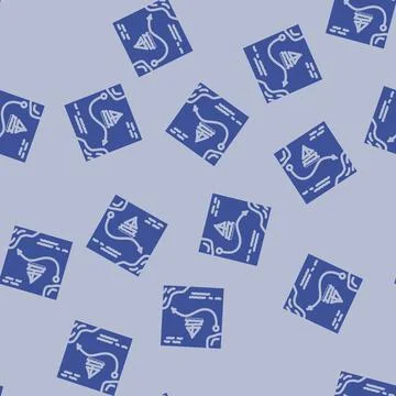 Sailing trip summer spend time glyph vector seamless pattern Illustrazione stock