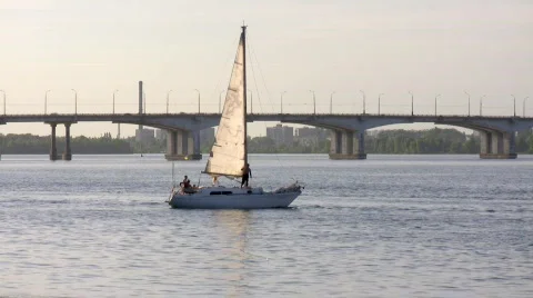 Sailing vessel. Stock Footage 473570