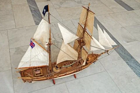 Sailing vessel model Stock Photos