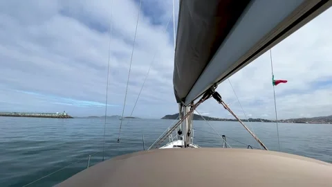 Sailing. View from the bow Stock Footage 311661526