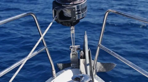 Sailing in the wind through the waves. Stock Footage 58094593