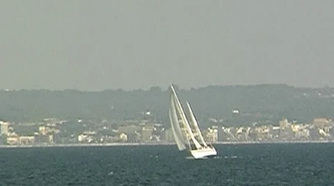 Sailing yacht 22 Stock Footage