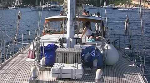 Sailing yacht 27 Stock Footage 8926972