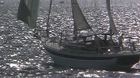 Sailing yacht 39 Stock Footage 8846465