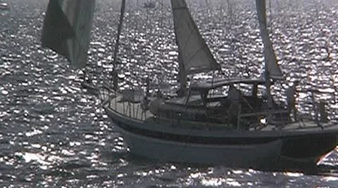 Sailing yacht 39 Stock Footage 8926714