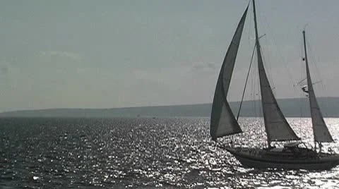 Sailing yacht 44 Stock Footage 8926568