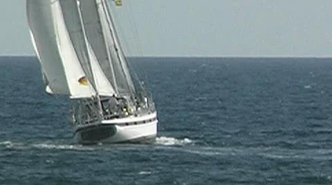 Sailing yacht 46 Stock Footage 8846145