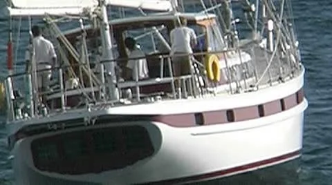 Sailing yacht 49 Stock Footage 8926462