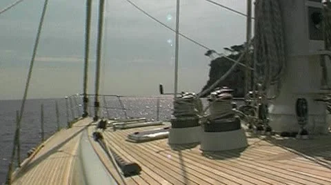 Sailing yacht 76 Stock Footage 8845200