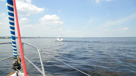 Sailing yacht Stock Footage 7132252