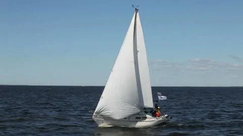 Sailing yacht Stock Footage 10755713