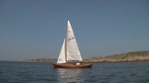 Sailing yacht Vídeo Stock 32251470