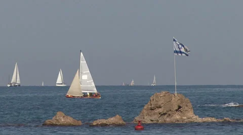 Sailing Yacht 스톡 동영상 34840294